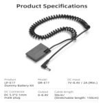 SSK LP-E17 Dummy Battery with 8.4V 3A AC Energy Provide Adapter DC Coupler Equipment Appropriate with Canon EOS RP/M3/M5/850D/200D - Image 7