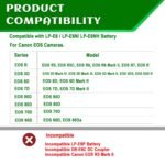 69 Gonine Decode Ac Energy Adapter Equipment Ack-E6 for Canon Eos 70d/7d Eos 60d/6d Eos 5d Mark Ii Iii Eos 5ds Eos 5ds-R Eos 5d Cameras- Black - Image 3