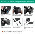 69 Gonine Decode Ac Energy Adapter Equipment Ack-E6 for Canon Eos 70d/7d Eos 60d/6d Eos 5d Mark Ii Iii Eos 5ds Eos 5ds-R Eos 5d Cameras- Black - Image 5