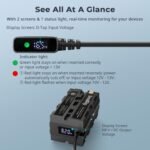 SMALLRIG D-Faucet to Twin Sided NP-F Dummy Battery with USB-C DC Port LED Indicator for Displays and Wi-fi Video Ender-4884 - Image 6