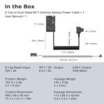SMALLRIG D-Faucet to Twin Sided NP-F Dummy Battery with USB-C DC Port LED Indicator for Displays and Wi-fi Video Ender-4884 - Image 9