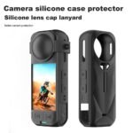 Motion Professional Silicone Protecting Case Cowl with Lens Cap Suitable with Insta360 X5 Motion Digicam | Shockproof, Scratch Resistant (Black) - Image 5