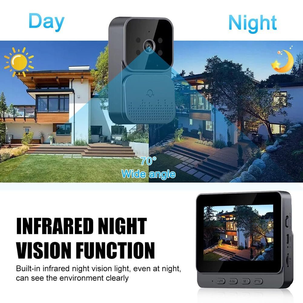 Purchase Drumstone (ππ ππππ«π¬ π°ππ«π«ππ§ππ² Good Wi-fi Video Doorbell β 2-Approach Intercom, Infrared Night time Imaginative and prescient, Straightforward Set up, Lengthy Battery Life, & Safe WiFi for Enhanced Dwelling Safety - Finest Value India | AskMeFlash - Image 8