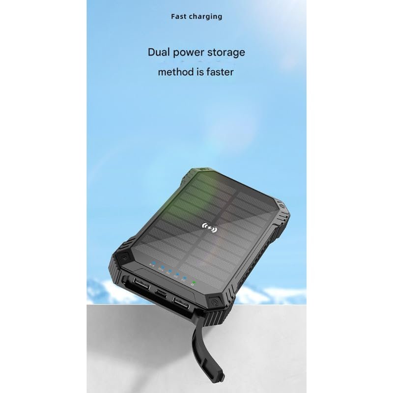 Purchase Photo voltaic Energy Financial institution 20000mAh with Tenting Mild Outside Transportable Cell Charging Backup - Finest Worth India | AskMeFlash - Image 3
