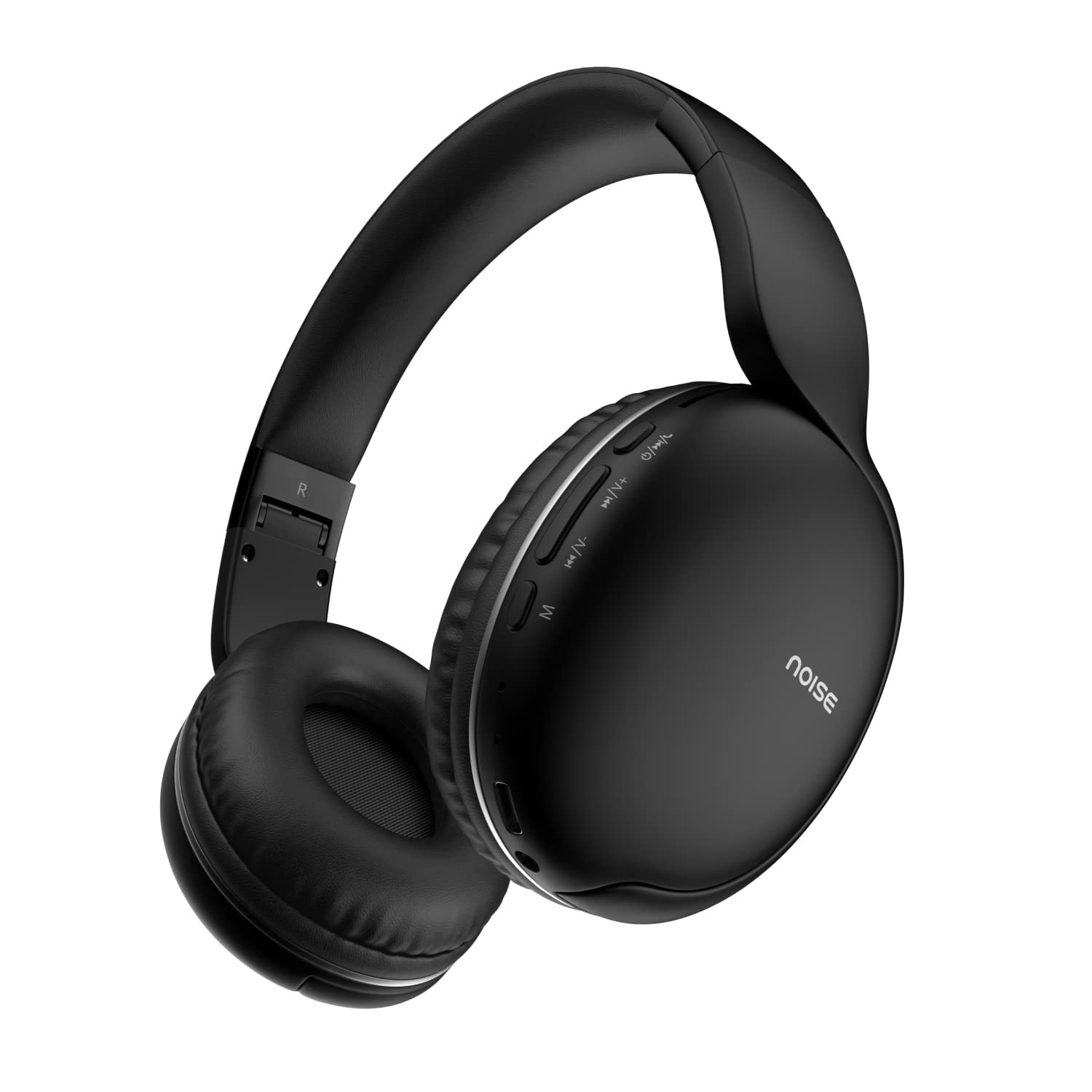 Purchase Noise Two Wi-fi On Ear Headphones with 50 Hours Playtime, Low Latency(as much as 45ms), 4 Play Modes, Twin Pairing, BT v5.3 (Daring Black) - Finest Value India | AskMeFlash