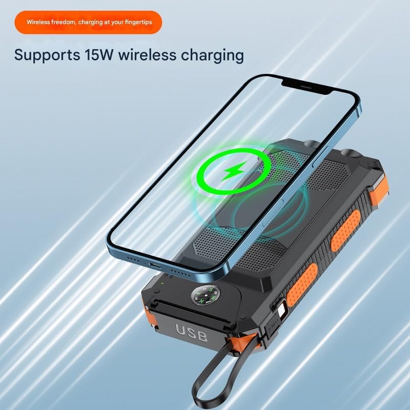 Purchase Outside Photo voltaic Energy Financial institution 20000mAh with Wi-fi Charging Quick Charging Help - Greatest Worth India | AskMeFlash - Image 7