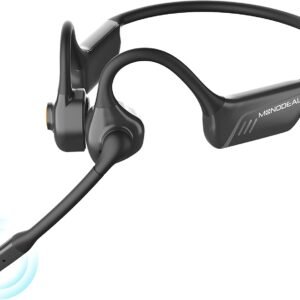 Purchase MONODEAL Bone Conduction Headphones with Mic,Open Ear Headphones Wi-fi Bluetooth 5.1/Mute Perform/Multi-Level Succesful,Air Conduction Headphones with Noise Canceling Mic,for Driving House Workplace – Finest Value India | AskMeFlash