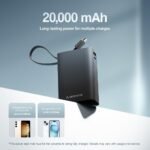 Purchase Ambrane 20000mAh Pocket Measurement Energy Financial institution with Inbuilt Kind-C Cable, 22.5W Quick Charging, Kind-C PD & USB Output, Transportable Mini Powerbank for iPhone, Android & Different Units (MiniCharge 20, Black-Blue) - Greatest Worth India | AskMeFlash - Image 4