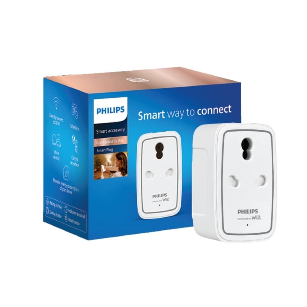 Purchase PHILIPS 6-16A Good WiFi Plug | Wiz Related Voice Managed, Amazon Alexa & Google Assistant Appropriate Good Plug with Vitality Consumption Monitoring, Pack of 1 – Finest Worth India | AskMeFlash