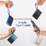 Purchase Ambrane 20000mAh Pocket Measurement Energy Financial institution with Inbuilt Kind-C Cable, 22.5W Quick Charging, Kind-C PD & USB Output, Transportable Mini Powerbank for iPhone, Android & Different Units (MiniCharge 20, Black-Blue) - Greatest Worth India | AskMeFlash - Image 3