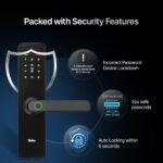 Purchase QUBO Good Door Lock Important from Hero Group | 7-Means Unlocking | Cell App | Fingerprint | OTP Distant Unlocking | PIN | RFID Card | Mechanical Key | 2 12 months Model Guarantee | (Black) - Finest Value India | AskMeFlash - Image 8