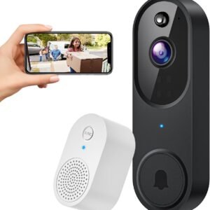 Purchase WiFi Doorbell Digicam Wi-fi with Indoor Chime IP65 Waterproof Video Doorbell Digicam Sensible Doorbell with Movement Detector 1080 HD Video Night time Imaginative and prescient Cloud Storage 2-Means Speak Battery Powered – Greatest Worth India | AskMeFlash