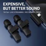 Purchase GADGETSWEAR Twin Wi-fi Lavalier Microphone 3-in-1 Plug-and-Play Lavalier with USB-C & iOS Receiver, Omnidirectional Noise-Cancelling Condenser Mic for Vlogging, Streaming, Podcast, Interviews - Greatest Value India | AskMeFlash - Image 7