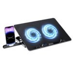 Purchase Lapcare Chillmate Highly effective Laptop computer Cooler Pad with Twin 125mm Followers, Silent Operation Noiseless Fan, Twin USB Ports, 5 Step Retractable Stand and Detachable Cell Holder – Greatest Worth India | AskMeFlash