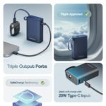Purchase Ambrane 20000mAh Pocket Measurement Energy Financial institution with Inbuilt Kind-C Cable, 22.5W Quick Charging, Kind-C PD & USB Output, Transportable Mini Powerbank for iPhone, Android & Different Units (MiniCharge 20, Black-Blue) - Greatest Worth India | AskMeFlash - Image 7