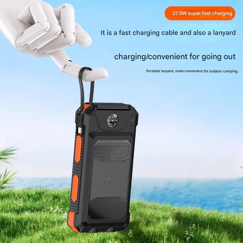 Purchase Outside Photo voltaic Energy Financial institution 20000mAh with Wi-fi Charging Quick Charging Help - Greatest Worth India | AskMeFlash - Image 2