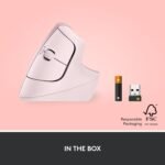 Purchase Logitech Carry Vertical Ergonomic Mouse, Wi-fi, Bluetooth or Logi Bolt USB Receiver, Quiet clicks, 4 Buttons, Suitable with Home windows/macOS/iPadOS, Laptop computer, PC - Rose - Finest Worth India | AskMeFlash - Image 8