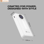 Purchase BonKaso 20000mAh Energy Financial institution 22.5W PD Quick Charging with Constructed-in Sort-C Cable, USB-A & Sort-C Output, Digital LED Show, Slim Transportable Charger for iPhone, Android, Tablets – White - Finest Worth India | AskMeFlash - Image 6