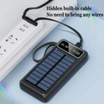 Purchase Photo voltaic Energy Financial institution with Constructed-in Cables, LED Show, USB-C and Lightning, Transportable Charger for Out of doors Journey - Finest Worth India | AskMeFlash - Image 3