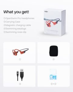 Purchase SHOKZ OpenSwim Professional Bone Conduction Sports activities Headphones, IP68 Waterproof Open-Ear Wi-fi Earphones with Bluetooth 5.4, 32GB of MP3 Storage, Noise Cancelling Mics, 9h Playtime for Working, Swimming-Pink - Greatest Worth India | AskMeFlash - Image 10