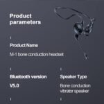 Purchase Bone Conduction Headphones with Mic for Operating Driving Low Latency Black - Greatest Value India | AskMeFlash - Image 6