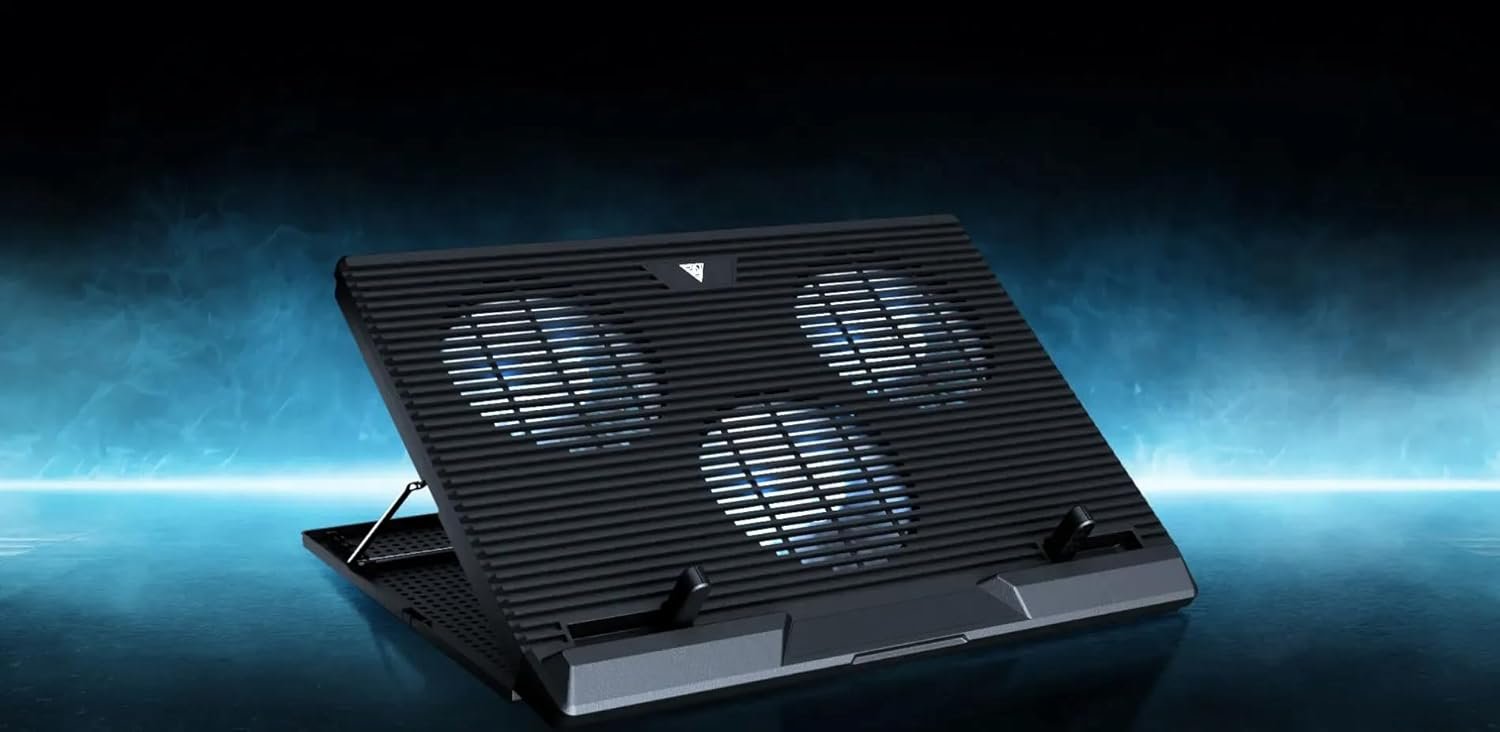 Purchase GAMDIAS Aether E1 | Triple Fan Laptop computer Cooling Pad Upto 19', 2 USB Port, 7 Adjustable Top Angles | Highly effective Cooling Pad | 1300 RPM Velocity | Noise Degree 21DBa - Finest Value India | AskMeFlash - Image 5