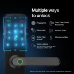Purchase QUBO Good Door Lock Important from Hero Group | 7-Means Unlocking | Cell App | Fingerprint | OTP Distant Unlocking | PIN | RFID Card | Mechanical Key | 2 12 months Model Guarantee | (Black) - Finest Value India | AskMeFlash - Image 3