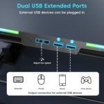 Purchase Sounce Snowstorm Professional Laptop computer Cooling Pad | 6 Excessive-Pace Followers | 7 RGB Modes | Adjustable Peak | Quiet 1800-2400 RPM Operation | Twin USB Ports | Suits Laptops as much as 17.3 Inches - Greatest Value India | AskMeFlash - Image 4