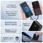 Purchase pTron Dynamo Bolt 20000mAh 35W Tremendous Quick Charging, USB Kind-C Enter Energy Financial institution Appropriate with QC3.0/PD3.0 (Energy Supply),Constructed-in Charging Cables,4 Charging Outputs,Kind-C Enter/Output Port(Brown) - Finest Worth India | AskMeFlash - Image 2