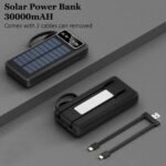 Purchase Photo voltaic Energy Financial institution with Constructed-in Cables, LED Show, USB-C and Lightning, Transportable Charger for Out of doors Journey - Finest Worth India | AskMeFlash - Image 5