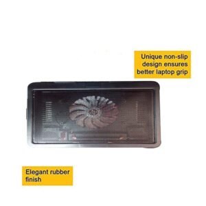 Purchase BKN Pocket book Cooling Pad Ergonomic Laptop computer Cooler with 1 Fairly Large LED Followers, Laptop computer Stand, USB Ports, Appropriate for Upto 14/15.6 inch Laptops – Finest Worth India | AskMeFlash