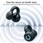 Purchase Open Ear Wi-fi Earbud, V5.3 Clip On Earphone, Single Ear Clip Earbud with Noise Cancelling, IPX5 Waterproof, for Sports activities Operating (Multicolor) - Finest Worth India | AskMeFlash - Image 7