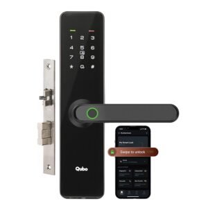 Purchase QUBO Good Door Lock Important from Hero Group | 7-Means Unlocking | Cell App | Fingerprint | OTP Distant Unlocking | PIN | RFID Card | Mechanical Key | 2 12 months Model Guarantee | (Black) – Finest Value India | AskMeFlash