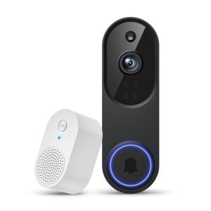 Purchase Wi-fi Video Doorbell Digital camera, 2.4G WiFi Solely, Indoor/Outside Surveillance, Sensible AI Human Detection, 2-Method Speak, Evening Imaginative and prescient, Dwell View, Cloud Storage (Offered Individually) – Finest Worth India | AskMeFlash