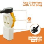 Purchase Embox 6A to 16A Converter Plug for Geysers AC Fridge Microwave Heavy Dwelling Home equipment-16 amp Socket with 3 Pin Shops Appropriate for All Worldwide Plugs (6-16 LED Indicator Plug-Pack of 1) - Finest Value India | AskMeFlash - Image 4