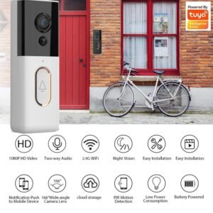 Purchase ROCKTECH Extremely-Vast Angle Good Video Doorbell with Two Approach Discuss, 1080p Full HD Video, PIR Detection,Evening Imaginative and prescient and WiFi Connectivity – Finest Value India | AskMeFlash