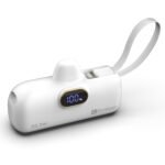 Purchase BonKaso 5000mAh Mini Energy Financial institution 22.5W PD Quick Charging, USB-C Kind-C Enter/Output, Constructed-in i5 Cable, Digital LED Show, Compact Pocket Transportable Charger for iPhone & Android – White – Finest Value India | AskMeFlash