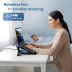 Purchase Lapcare Chillmate Highly effective Laptop computer Cooler Pad with Twin 125mm Followers, Silent Operation Noiseless Fan, Twin USB Ports, 5 Step Retractable Stand and Detachable Cell Holder - Greatest Worth India | AskMeFlash - Image 4