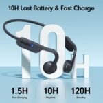 Purchase Bone Conduction Headphones, Open Ear Headphones, Superior Sound Wi-fi Bluetooth Working Headphones 10H Playtime, Comfy Match Waterproof for Music, Exercises, Journey - Finest Value India | AskMeFlash - Image 5