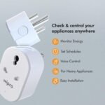 Purchase Wipro 16A Wi-Fi Good Plug with Vitality Monitoring- Appropriate for Giant Home equipment like Geysers, Microwave Ovens, Air Conditioners (Appropriate with Alexa and Google Assistant)- White (Pack of two) - Greatest Value India | AskMeFlash - Image 8