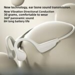 Purchase Bone Conduction Headphones, Bone Headphones, Upgraded Open Ear Wi-fi BT Health Earphones with Mic, 8 Hours Playtime, Waterproof Earphones for Sports activities, Working, Fitness center, Climbing, Biking (Beige) - Finest Worth India | AskMeFlash - Image 2