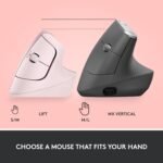Purchase Logitech Carry Vertical Ergonomic Mouse, Wi-fi, Bluetooth or Logi Bolt USB Receiver, Quiet clicks, 4 Buttons, Suitable with Home windows/macOS/iPadOS, Laptop computer, PC - Rose - Finest Worth India | AskMeFlash - Image 9