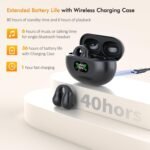 Purchase Open Ear Clip Headphones, Bone Conduction Headphones Wi-fi Earbuds Bluetooth 5.3 Sports activities Earphones Constructed-in Mic with Ear Hooks, IP7 Waterproof Health Ear Buds for Operating 1 - Greatest Value India | AskMeFlash - Image 5