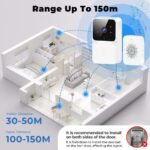 Purchase Drumstone (𝗦𝗽𝗲𝗰𝗶𝗮𝗹 𝟱 𝗬𝗲𝗮𝗿𝘀 𝗪𝗮𝗿𝗿𝗮𝗻𝘁𝘆 Wi-fi Video Doorbell with Rechargeable Battery, 2.4GHz WiFi Safety Digital camera, 2-Method Audio, Distant Video Name & Simple 5-Minute Setup - Finest Value India | AskMeFlash - Image 3