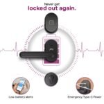 Purchase Godrej Good Lock I GSL D1R | 3 in 1 Digital Lock I Fingerprint, Cell App & BLE | 360° Biometric | Perfect for Single Picket Doorways I 3 Yrs Guarantee I Made in India | | Black - Finest Worth India | AskMeFlash - Image 6