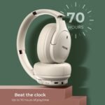 Purchase Noise Airwave Max 4 Wi-fi Over Ear Headphones with 70H Playtime, ENC, 40mm Driver, Low Latency(as much as 40ms), Twin Pairing, BT v5.4 (Calm Beige) - Finest Worth India | AskMeFlash - Image 3
