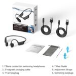 Purchase Bone Conduction Swimming Headphones,Waterproof IP68,Bluetooth 5.4, Constructed-in 32GB TF Swimming Headphones Underwater Music Participant, Open Ear Bluetooth Earbuds (Black) - Greatest Value India | AskMeFlash - Image 9