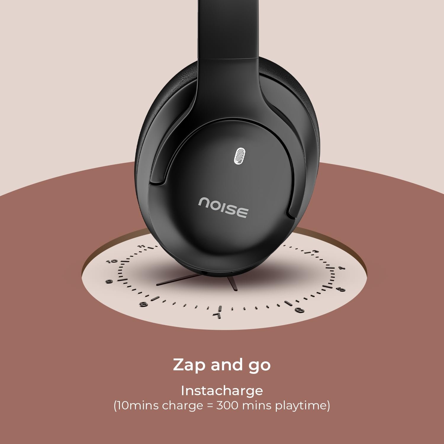 Purchase Noise Airwave Max 4 Wi-fi Over Ear Headphones with 70H Playtime, ENC, 40mm Driver, Low Latency(as much as 40ms), Twin Pairing, BT v5.4 (Carbon Black) - Finest Value India | AskMeFlash - Image 6