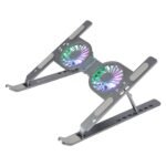 Purchase ZEBRONICS Laptop computer Stand with Followers, As much as 17 inch Laptop computer, 2X RGB Followers + Pace Controller, 58CFM Airflow, 7 Degree Adjustable, Foldable, Kind-C Port, Anti-Slip Silicone Pad, Anti-Rust (NS6000) – Greatest Value India | AskMeFlash