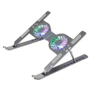 Purchase ZEBRONICS Laptop computer Stand with Followers, As much as 17 inch Laptop computer, 2X RGB Followers + Pace Controller, 58CFM Airflow, 7 Degree Adjustable, Foldable, Kind-C Port, Anti-Slip Silicone Pad, Anti-Rust (NS6000) – Greatest Value India | AskMeFlash